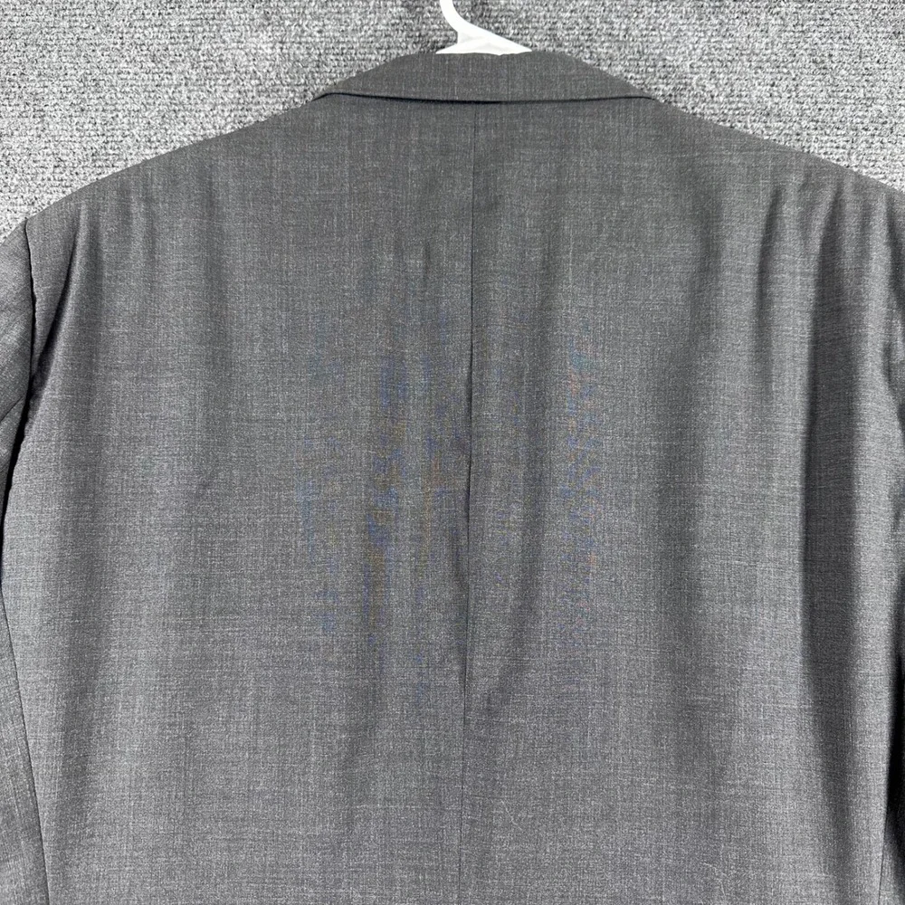 Emporio Armani‎ Blazer Mens 44R Grey Virgin Wool Cashmere Suit Jacket Italy